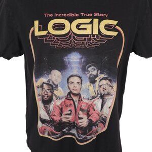 Logic T Shirt Mens Size Medium Black The Incredible True Story Rap Hip Hop Album